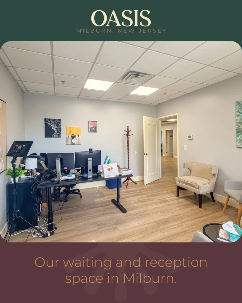 Our waiting and reception space in Millburn