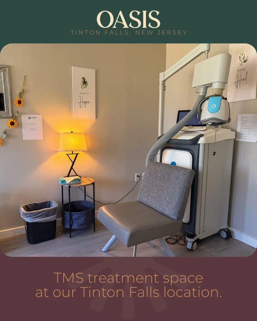 TMS treatment space at our Tinton Falls location
