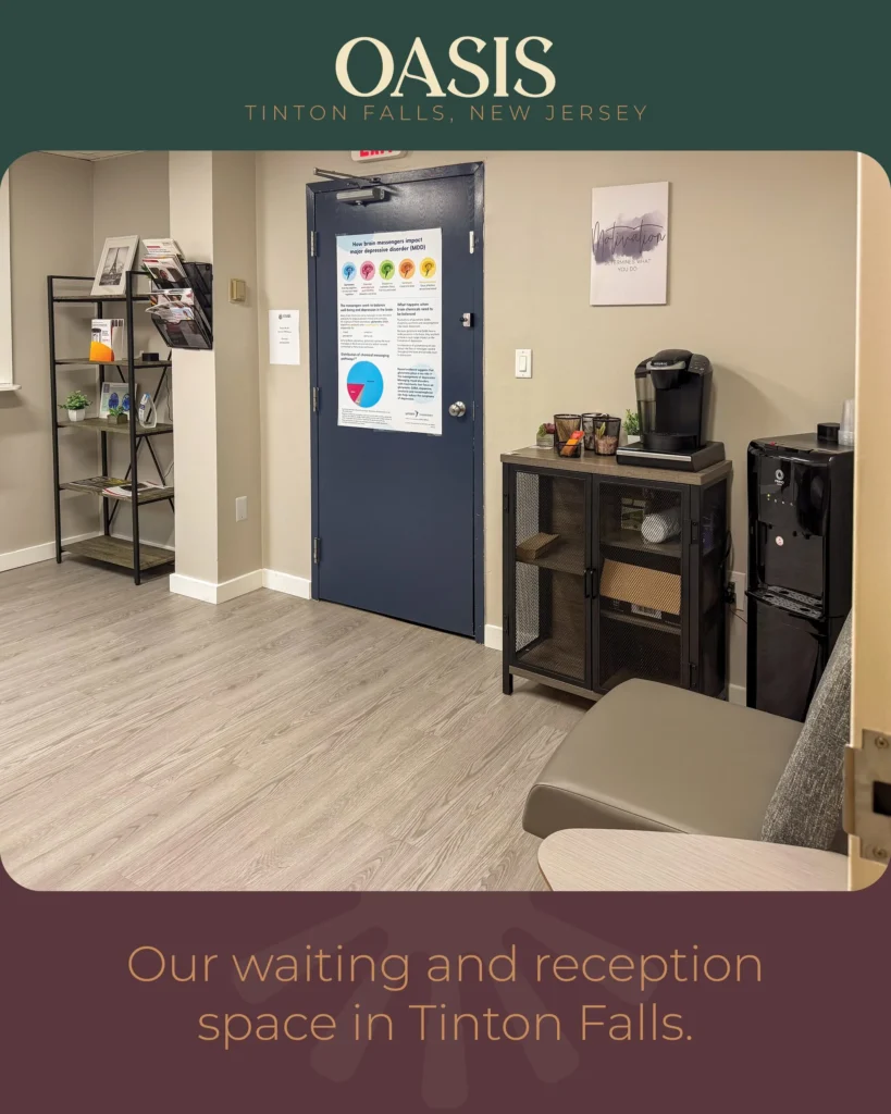 Our waiting and reception space in Tinton Falls